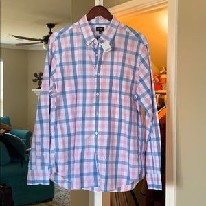 New J Crew, plaid button down